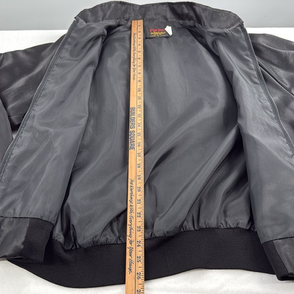 Vintage Racing Jacket Large 44 46 Black Nylon Red Baron Motor Sport Winston Cup - Picture 8 of 9